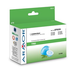 ARMOR Tinte Cyan, kompatibel zu Epson (T70224010)...