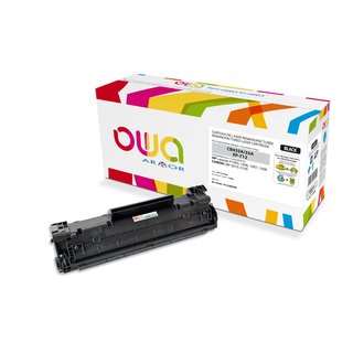OWA Toner Schwarz, kompatibel zu HP / Canon CB435A /...