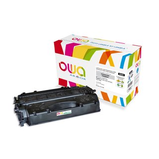 OWA Toner Schwarz, kompatibel zu HP / Canon CE505X /...