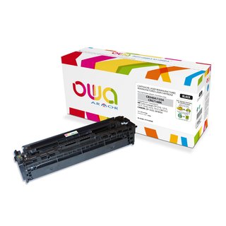 OWA Toner Schwarz, kompatibel zu HP / Canon CB540A / CRG...