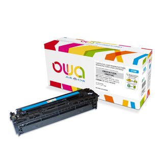 OWA Toner Cyan, kompatibel zu HP / Canon CB541A / CRG...