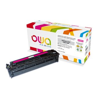OWA Toner Magenta, kompatibel zu HP / Canon CB543A / CRG...