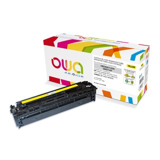 OWA Toner Yellow, kompatibel zu HP / Canon CB542A / CRG...