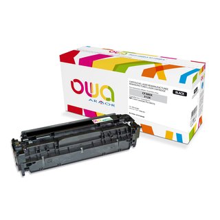 OWA Toner Schwarz, kompatibel zu HP CF380X Color Laserjet...