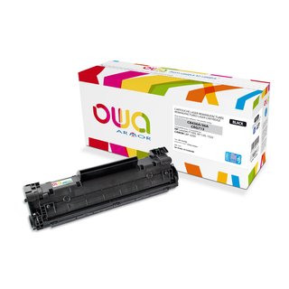 OWA Toner Schwarz Jumbo, kompatibel zu HP / Canon CB436A...