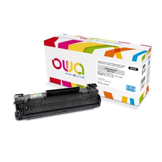 OWA Toner Schwarz Jumbo, kompatibel zu HP / Canon CB435A...