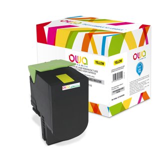 OWA Toner Yellow, kompatibel zu Lexmark 70C2HY0 / 70C2HYE...