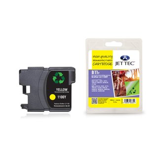 JETTEC Tinte Yellow, Remanufactured zu Brother LC-1100Y...