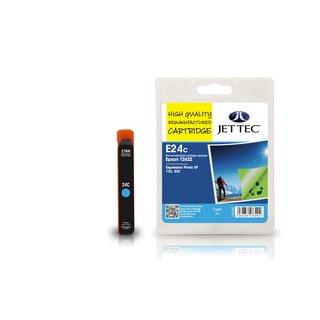 JETTEC Tinte Cyan, Remanufactured zu Epson T2422 XP750,...