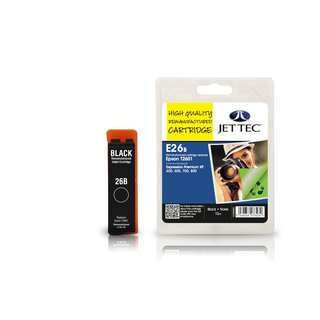 JETTEC Tinte Schwarz, Remanufactured zu Epson T2601 XP600