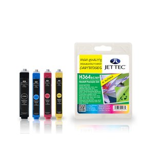 JETTEC Tinte Multipack je 1x C/M/Y/ BK, Remanufactured zu...