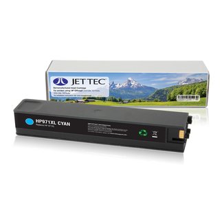 JETTEC Tinte Cyan, Remanufactured zu HP CN626AE Nr.971xl,...