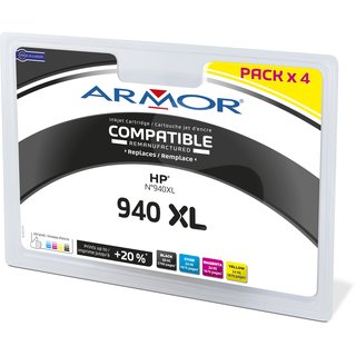 ARMOR Tinte Multipack 1xBK 1xC/M/Y, zu HP Nr.940xl, OJ...