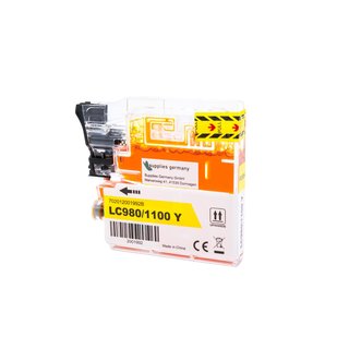 Alternativ - Brother Tinte Yellow LC-980 / LC-1100 Bulk 20ml