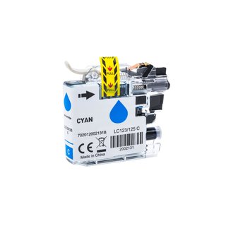 Alternativ - Brother Tinte Cyan LC-125XL Bulk 16.6ml
