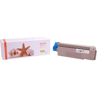 Alternativ - OKI Toner Yellow C610 44315305 8.000 Seiten