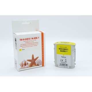 Alternativ - HP Tinte Yellow Nr. 82XL C4913A Schachtel 69ml