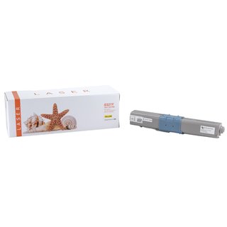 Alternativ - OKI Toner Yellow C321 44973533 1.500 Seiten