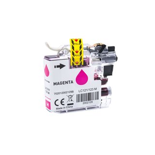 Alternativ - Brother Tinte Magenta LC-121 / LC-123 Bulk 10ml