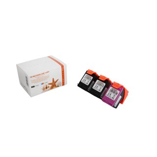 Alternativ - HP Tinte Schwarz / Color 302 X4D37AE 2x BK /...
