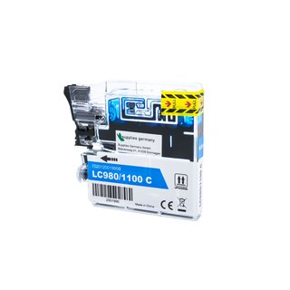 Alternativ - Brother Tinte Cyan LC-980 / LC-1100 Bulk 20ml