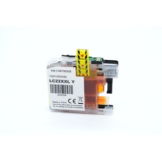 Alternativ - Brother Tinte Yellow LC-22EXXL Bulk 1.200...