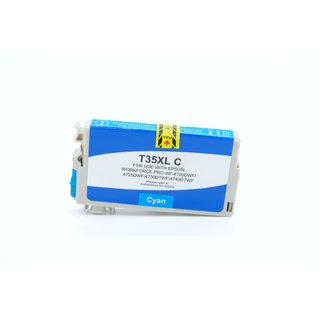 Alternativ - Epson Tinte Cyan T35XL C13T35924010 Bulk...