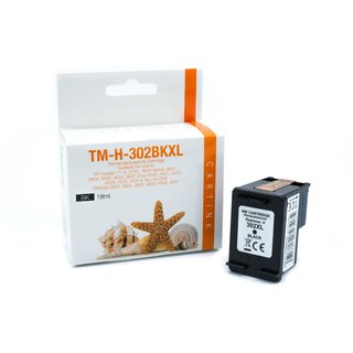 Alternativ - HP Tinte Schwarz 302XL F6U68AE Schachtel 18ml