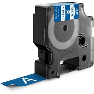 Original Dymo1805417 Farbband Vinyl weiss auf blau