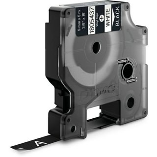 Original Dymo1805437 Farbband Vinyl weiss auf schwarz