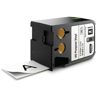 Original Dymo1868754 DirectLabel-Etiketten Vinyl schwarz...