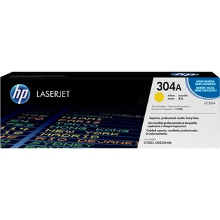 Original HP304A (CC532A) Tonerkartusche gelb