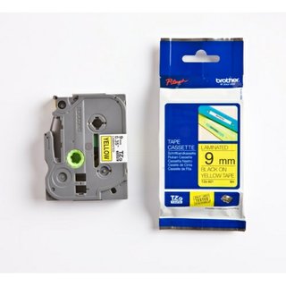 Original BrotherTZE-621 DirectLabel schwarz auf gelb Laminat