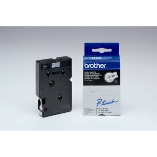 Original BrotherTC-101A DirectLabel schwarz auf Transparent