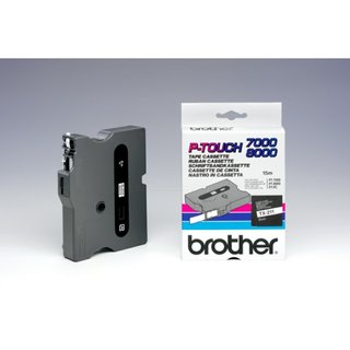 Original BrotherTX-211 DirectLabel schwarz auf weiss