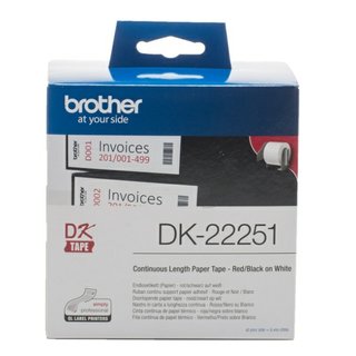 Original BrotherDK-22251 DirectLabel Etiketten rot /...