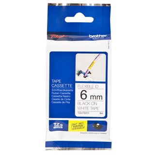 Original BrotherTZE-FX211 DirectLabel schwarz auf weiss...