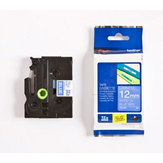 Original BrotherTZE-535 DirectLabel weiss auf blau Laminat