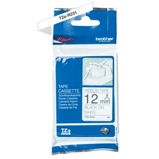 Original BrotherTZE-R231 DirectLabel schwarz auf weiss...