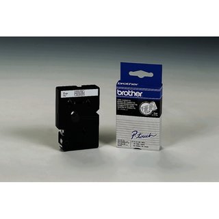 Original BrotherTC-195 DirectLabel weiss auf Transparent