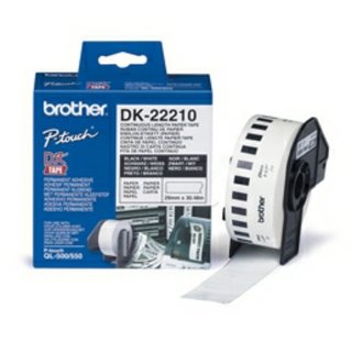 Original BrotherDK-22210 DirectLabel Etiketten weiss
