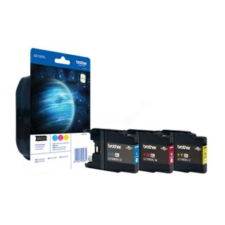 Original BrotherLC-1280XLRBWBP Tintenpatrone MultiPack C,M,Y