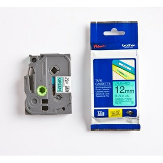 Original BrotherTZE-731 DirectLabel schwarz auf grün Laminat