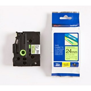 Original BrotherTZE-C51 DirectLabel schwarz auf gelb Laminat
