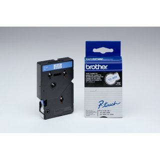 Original BrotherTC-203 DirectLabel blau auf weiss
