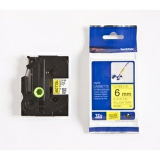 Original BrotherTZE-FX611 DirectLabel schwarz auf gelb...