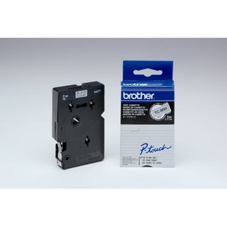 Original BrotherTCM-91 DirectLabel schwarz auf Transparent