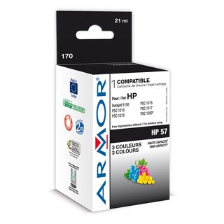 ARMOR Tinte 3 Color, kompatibel zu (C6657A) Nr.57, HP DJ5550