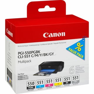 Original - Canon PGI-550 CLI 551 (6496B005) (VE=6)