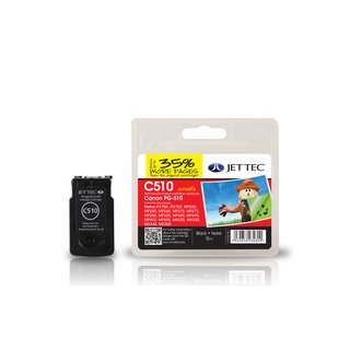 JETTEC Tinte Schwarz, Remanufactured zu Canon PG-510BK MP240